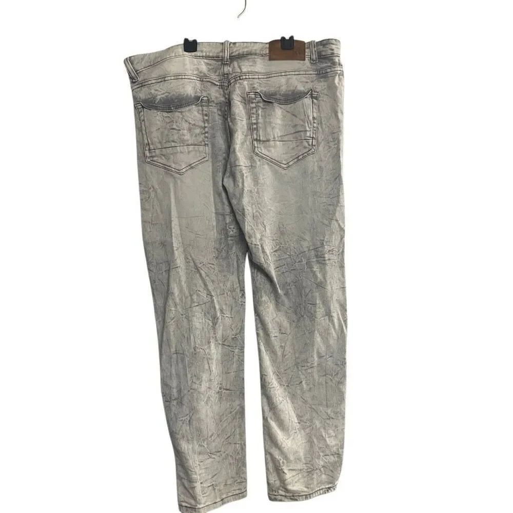 WAIMEA Men’s Jeans Distressed Skinny Fit Gray Size 40 Inseam 32 SEE DESCRIPTION - Picture 2 of 12